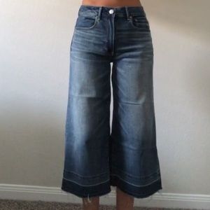 Cropped flair jeans